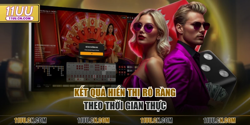 Kết quả hiển thị rõ ràng theo thời gian thực