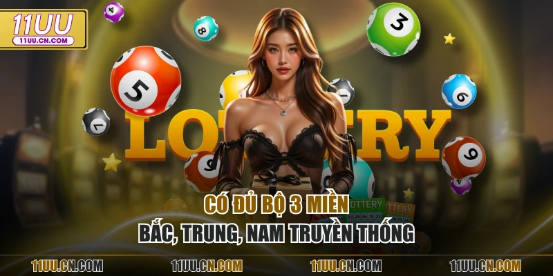 Có đủ bộ 3 miền Bắc, Trung, Nam truyền thống