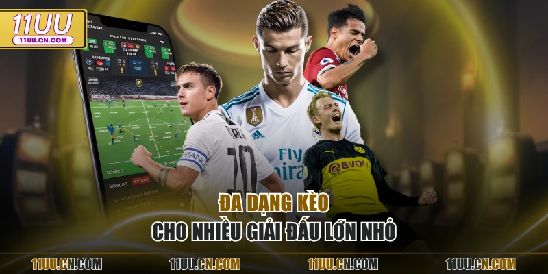 Đa dạng kèo cho nhiều giải đấu lớn nhỏ
